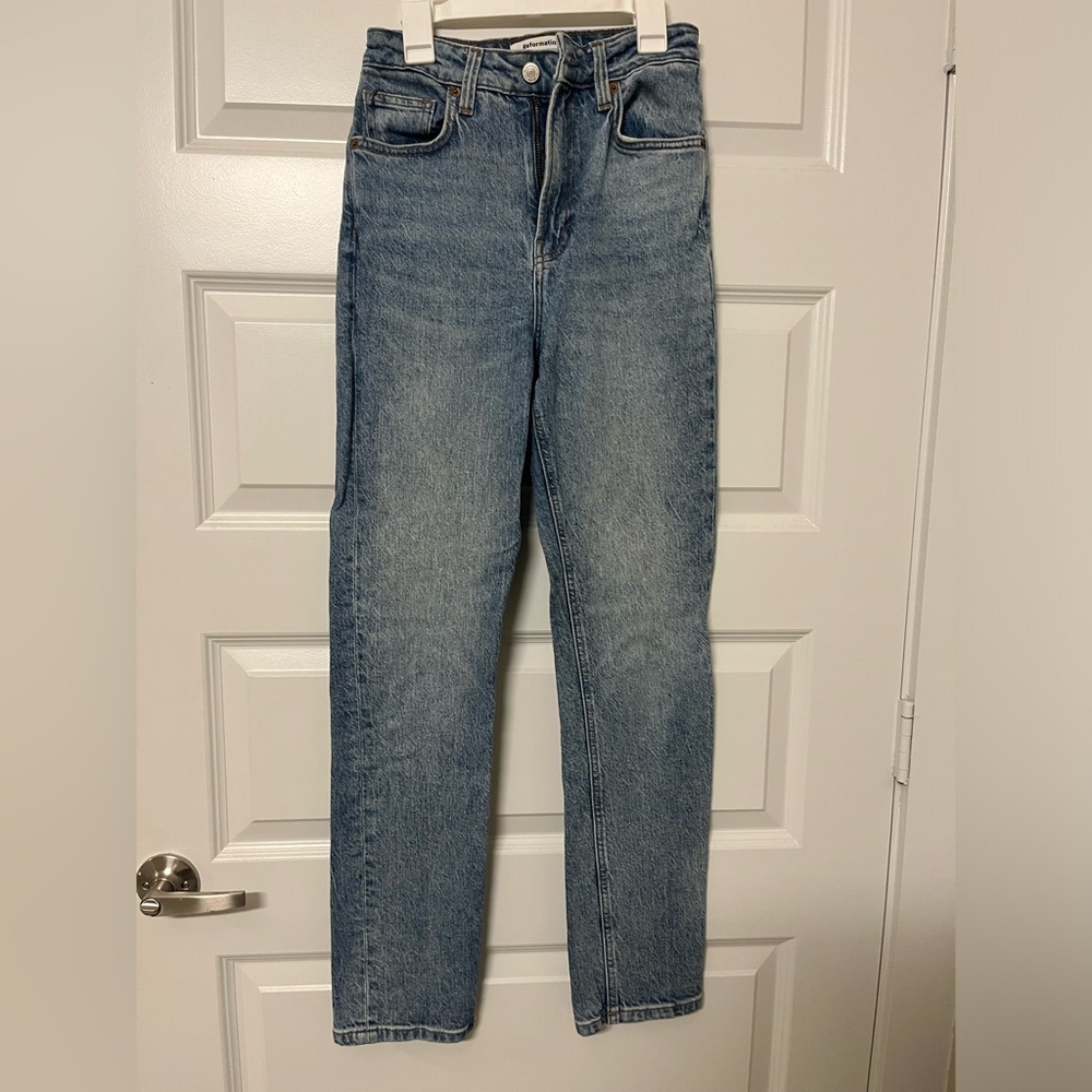 Reformation straight leg jeans; gently worn; size 24